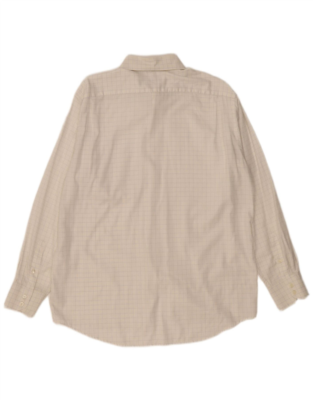 Camisa masculina Lacoste tamanho 44 XL algodão xadrez branco