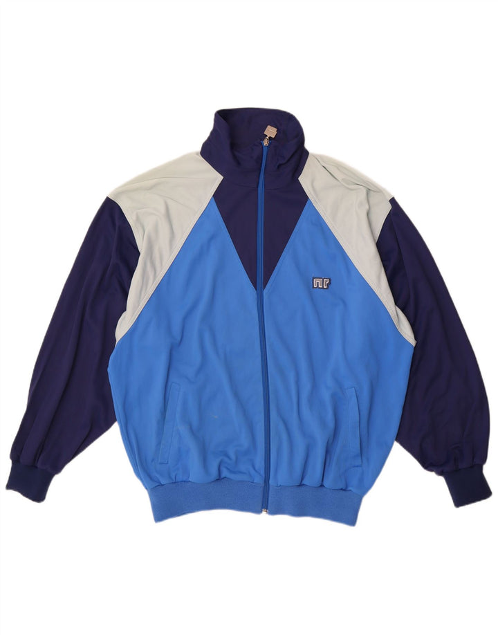 Jaqueta feminina de treino Ennerre UK 20 2XL azul colorblock poliamida