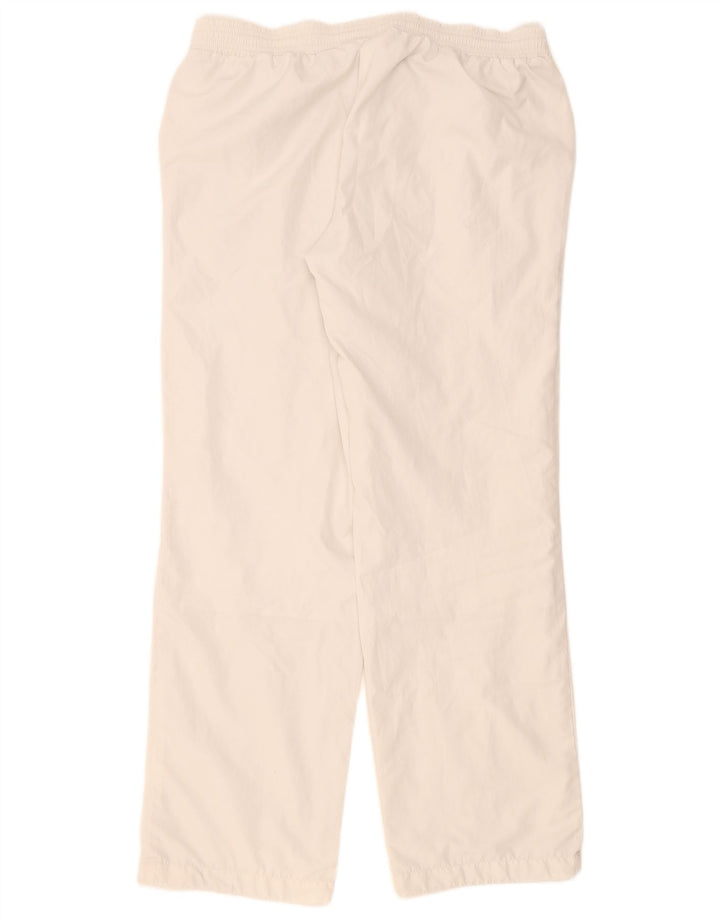Calça de treino feminina Puma UK 16 grande poliéster branco