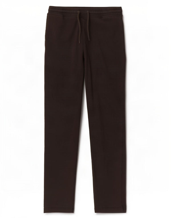 Calça de treino masculina Marks & Spencer de algodão preto médio