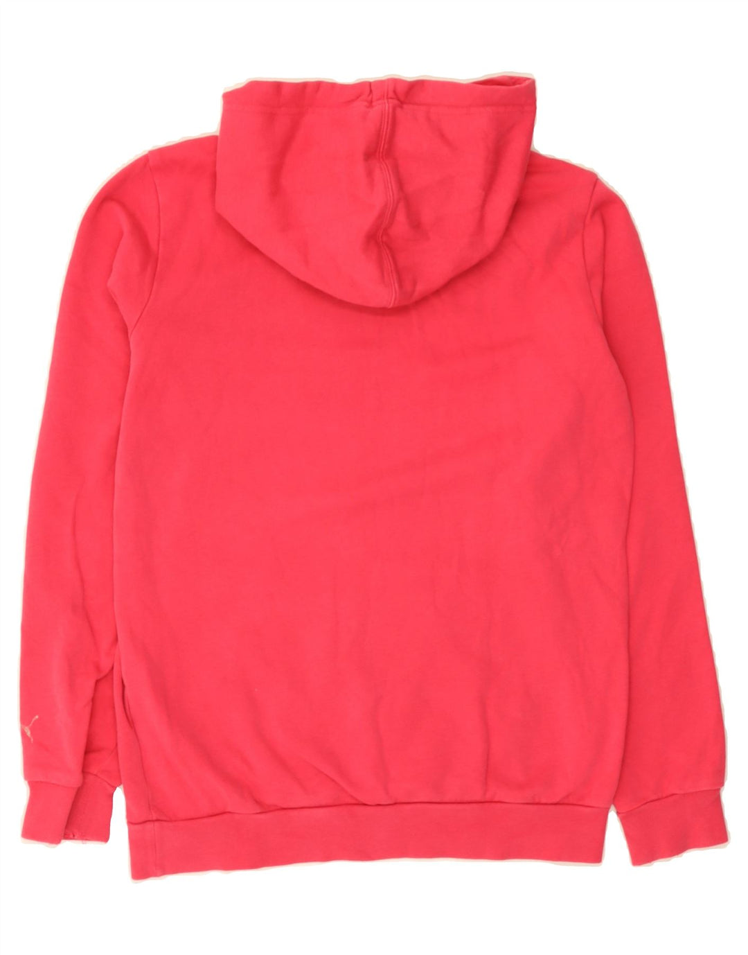 PUMA Womens Graphic Hoodie Jumper UK 12 Medium Pink Cotton Vintage Puma and Second-Hand Puma from Messina Hembry 