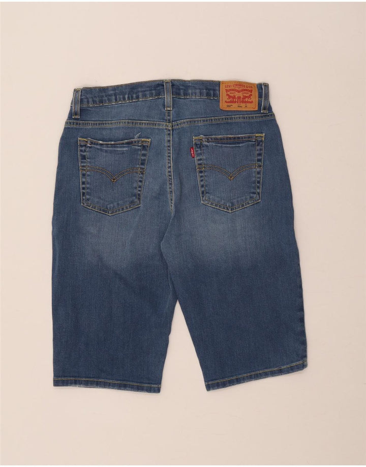 Shorts jeans Levi's Boys 502 Regular Taper 15-16 anos W30 algodão azul