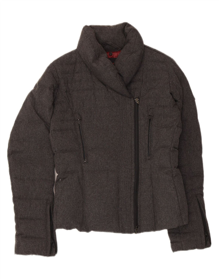 Jaqueta acolchoada feminina Bomboogie UK 10 pequena cinza nylon