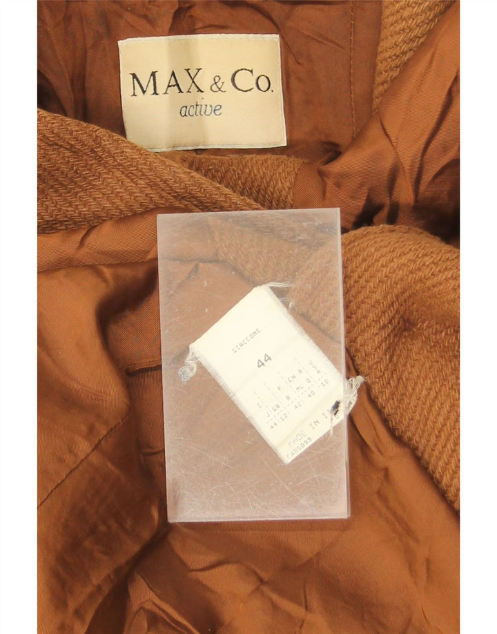 Sobretudo feminino UK 12 lã marrom médio MAX & CO.
