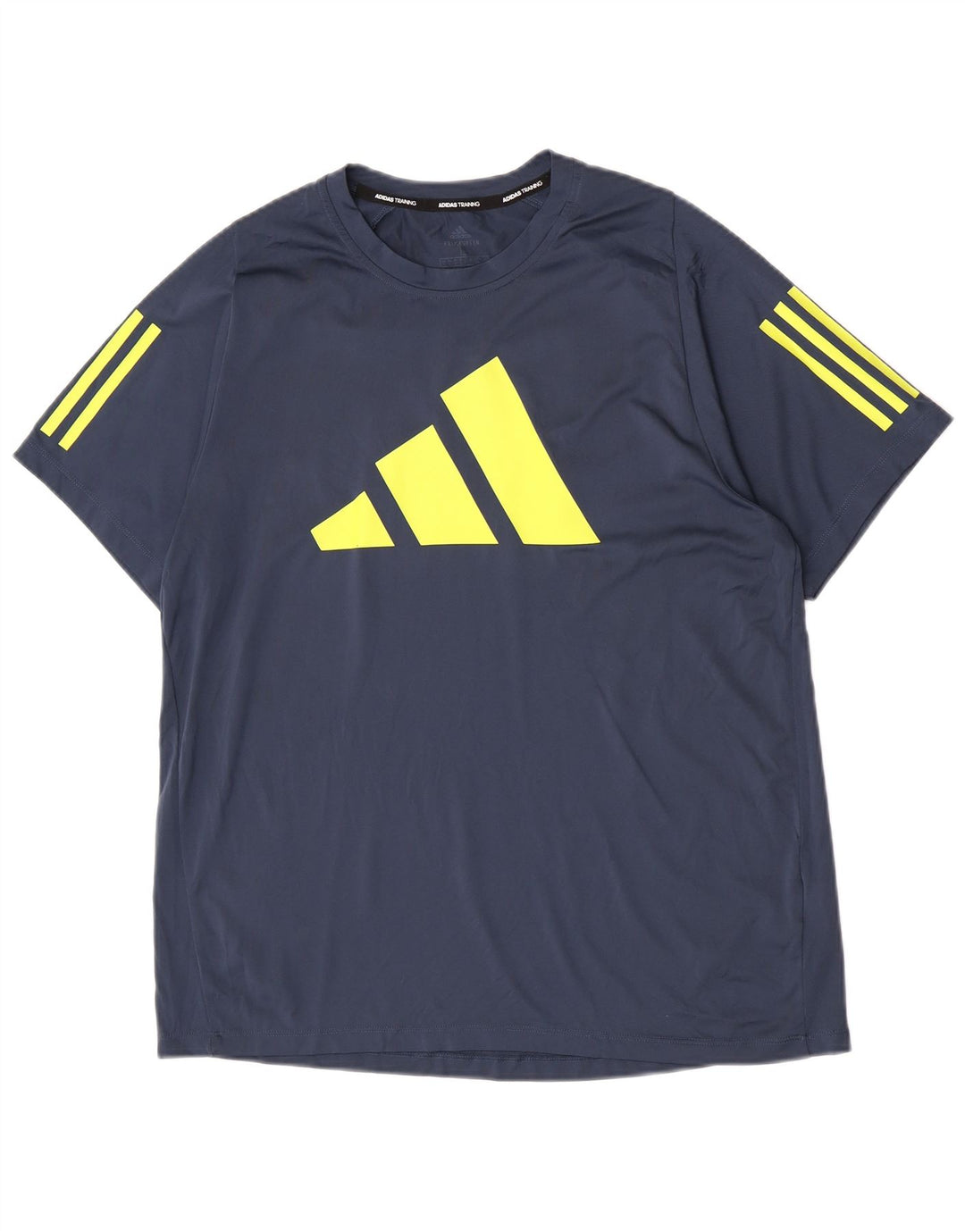 Camiseta Adidas Masculina Regular Graphic Top Grande Bloco Colorido Azul Marinho