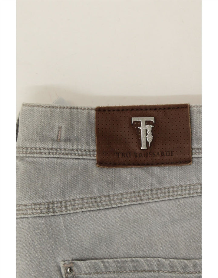 TRUSSARDI Womens Straight Jeans W31 L28 Grey Cotton Vintage Trussardi and Second-Hand Trussardi from Messina Hembry 
