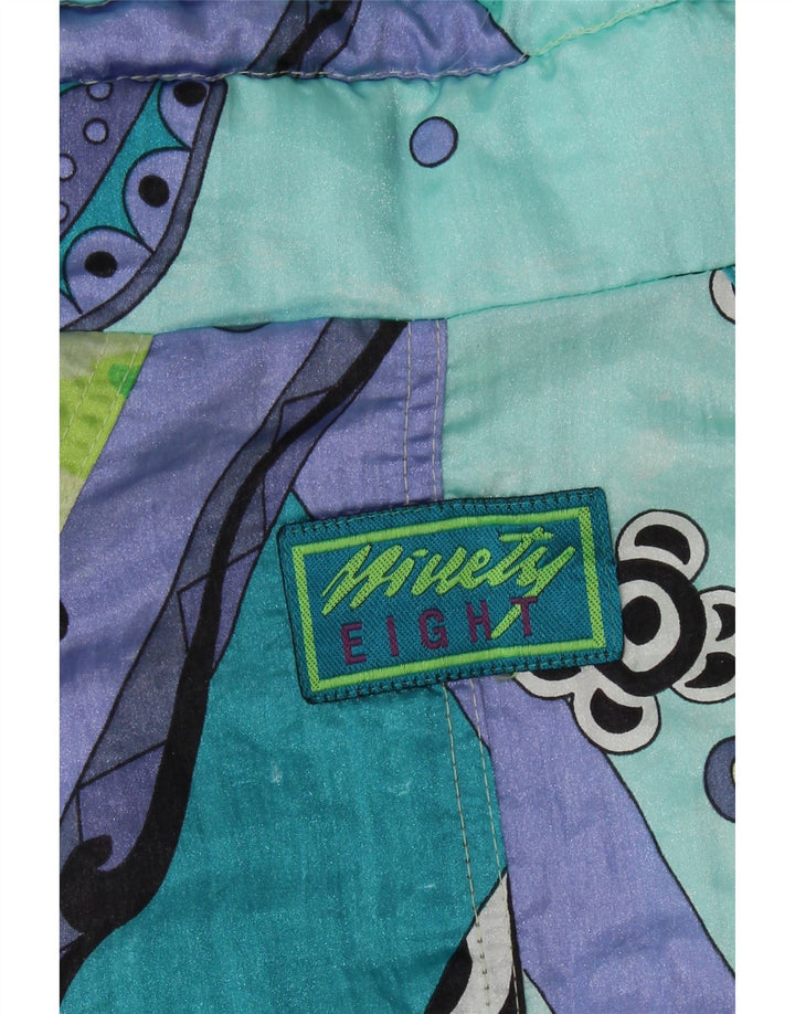 Jaqueta corta-vento feminina Ninety Eight UK 18 XL multicolorida floral