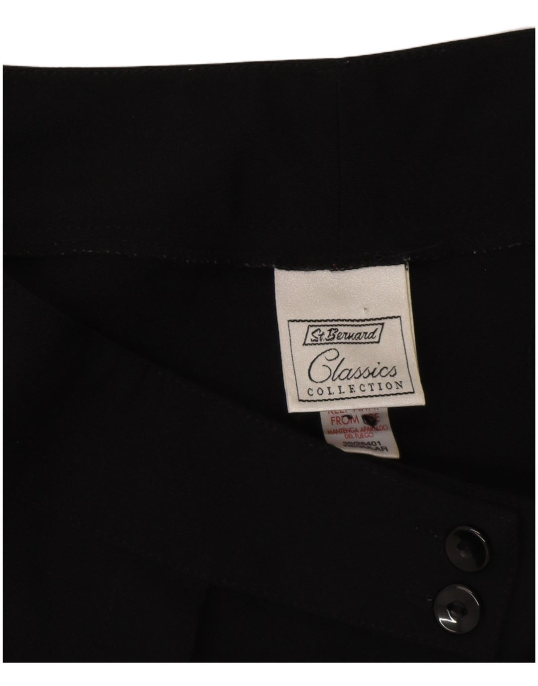 Calça feminina St. Bernard com corte bootcut UE 40 Médio W30 L30 preta