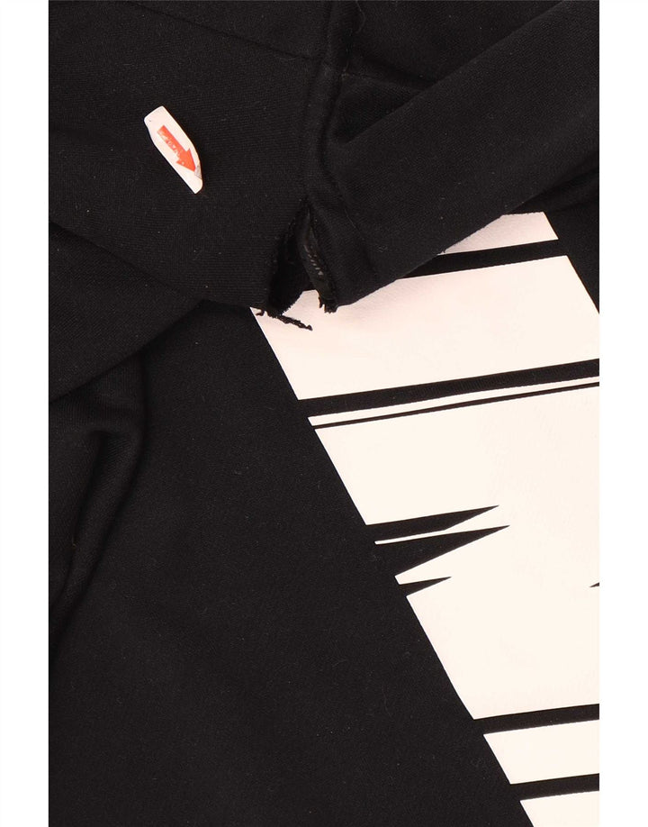 Suéter Nike masculino Dri Fit Graphic Zip com capuz grande poliéster preto