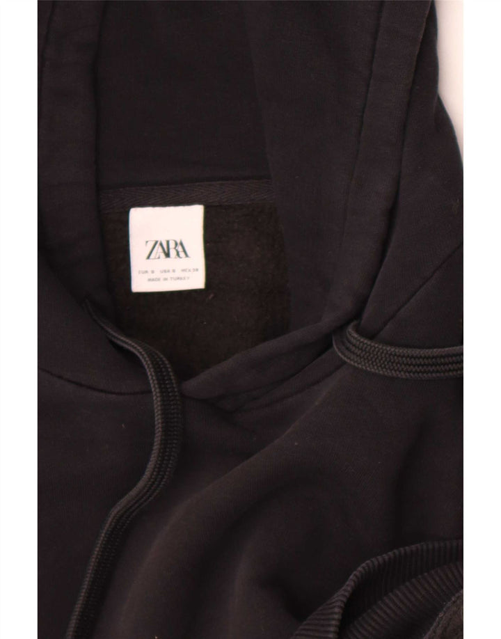 Zara Mens Hoodie Jumper Pequeno Preto