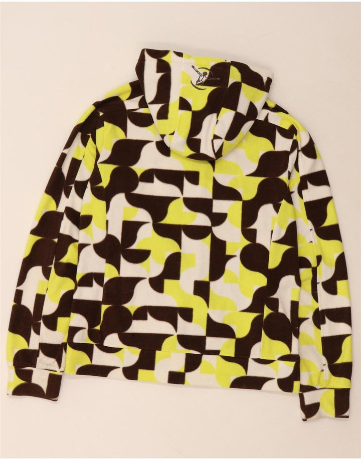 Jaqueta feminina de lã com capuz CHIEMSEE UK 18 XL multicolorida geométrica