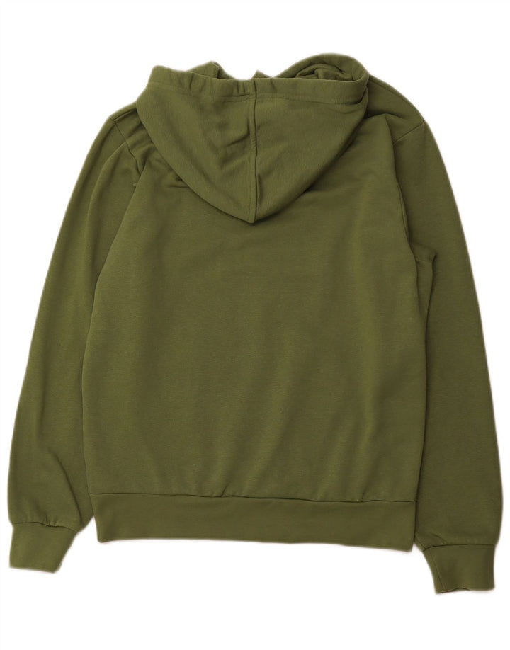 Jumper com capuz feminino KAPPA UK 10 pequeno algodão verde