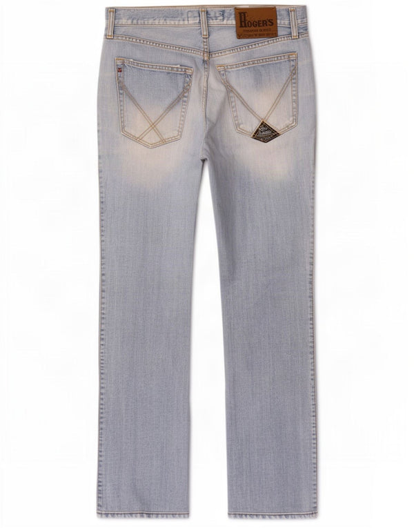 Roy Rogers Mens Straight Jeans IT 48 Médio W34 L32 Azul Algodão