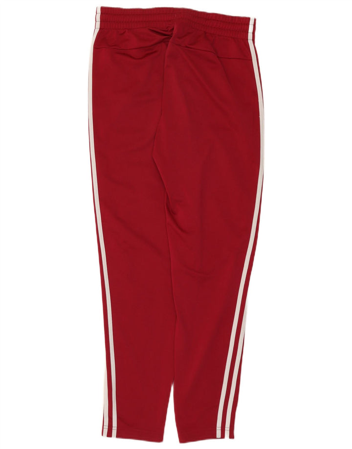 Calça de treino feminina Adidas UK 8/10 pequena marrom poliéster