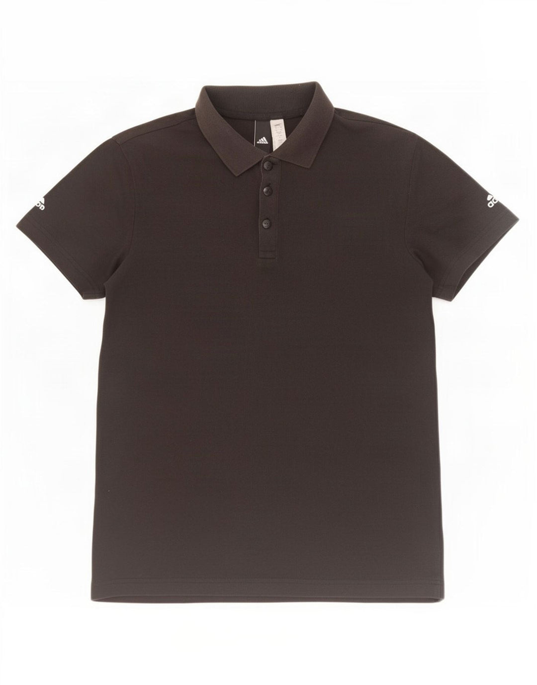 Camisa Polo Masculina Adidas Pequena Algodão Preto