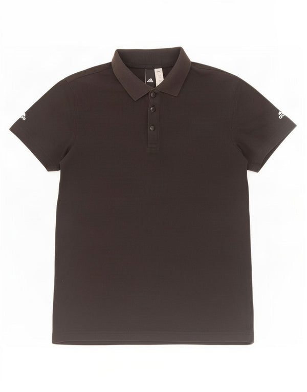 Camisa Polo Masculina Adidas Pequena Algodão Preto
