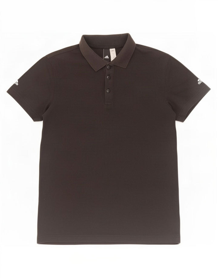 Camisa Polo Masculina Adidas Pequena Algodão Preto