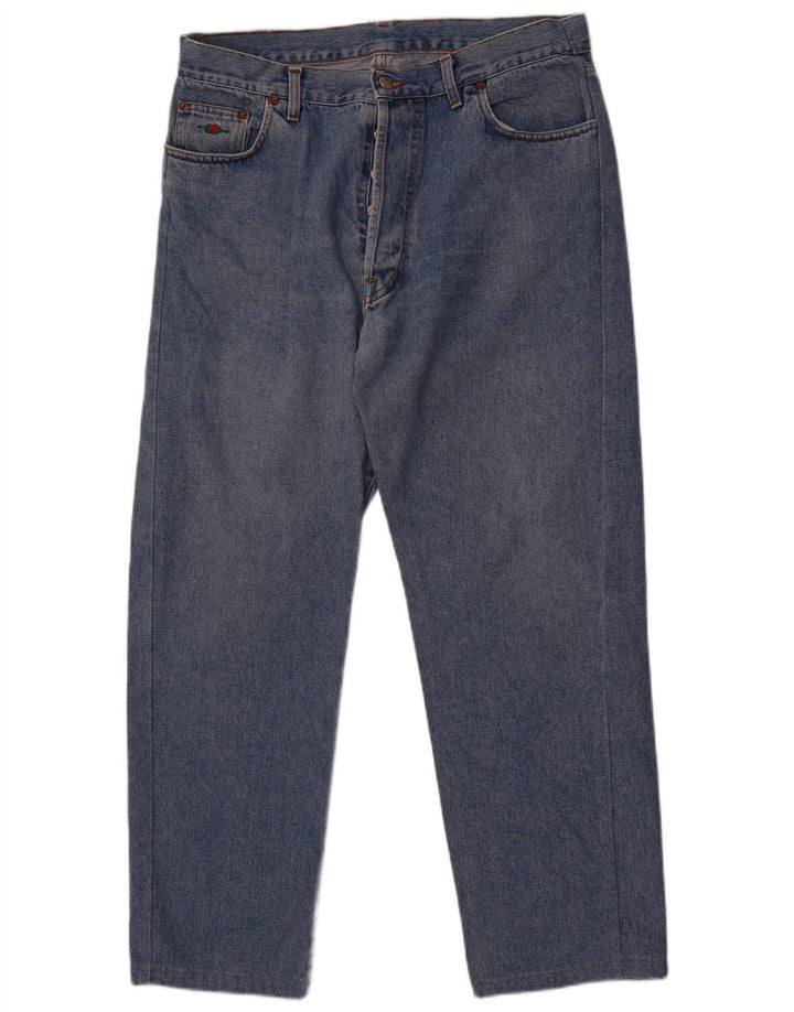 Calça jeans feminina El Charro Tapered IT 42 médio W34 L29 algodão azul