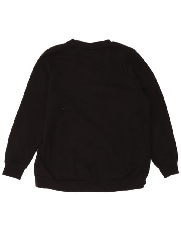Fila moletom feminino jumper UK 14 grande algodão preto