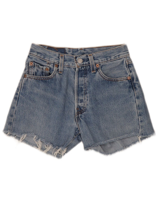 Shorts jeans feminino Levi's 501 W26 pequeno azul
