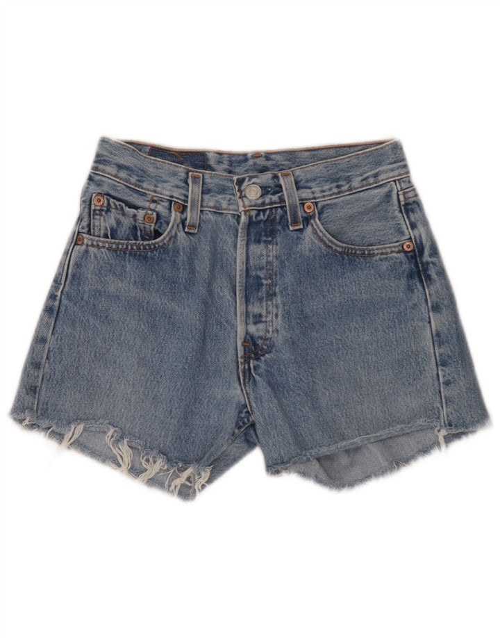 Shorts jeans feminino Levi's 501 W26 pequeno azul