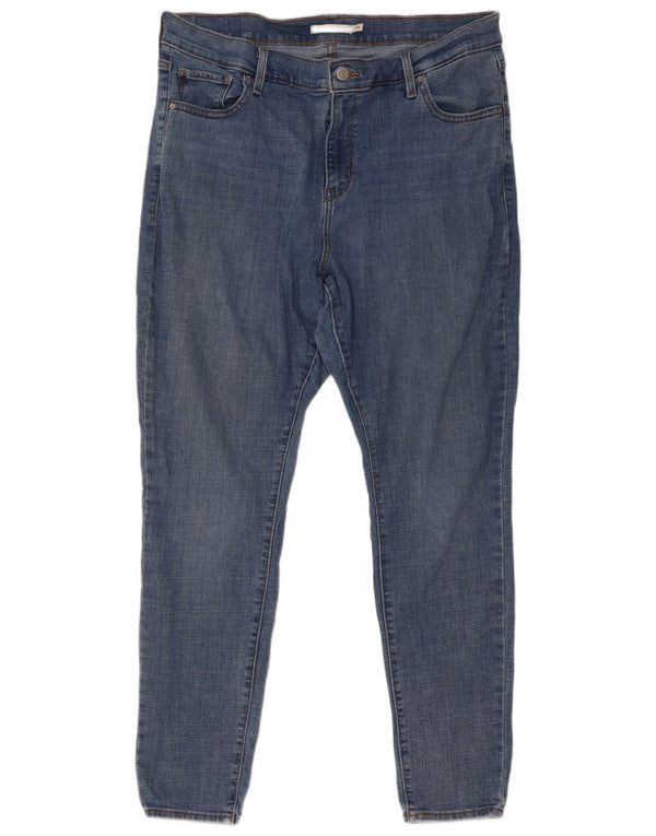 Calça jeans feminina Levi's 721 High Rise Skinny US 16 2XL W36 L30 azul algodão
