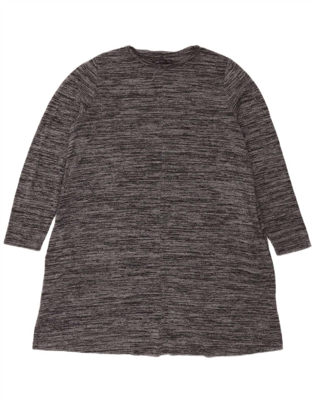 Vestido jumper feminino Marks & Spencer Reino Unido 18 XL poliéster manchado cinza