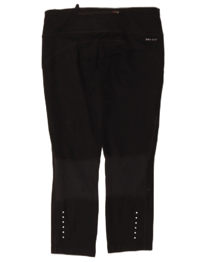 Leggings Nike Dri Fit Capri UK 10 Pequeno Poliéster Preto