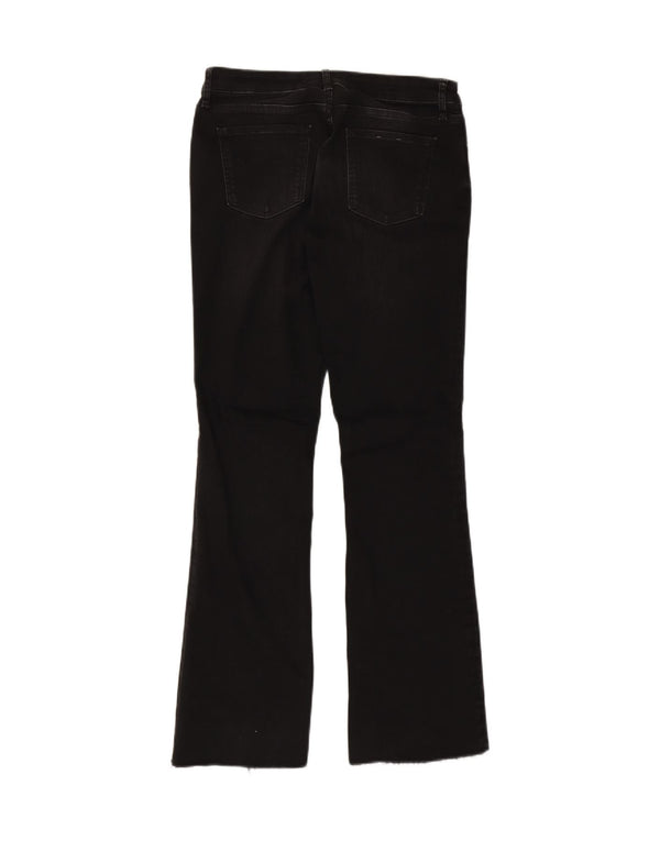Zara Jeans Bootcut Feminino EU 40 Médio W30 L31 Algodão Preto