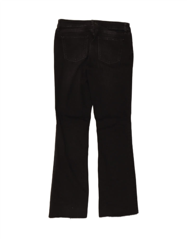 Zara Jeans Bootcut Feminino EU 40 Médio W30 L31 Algodão Preto