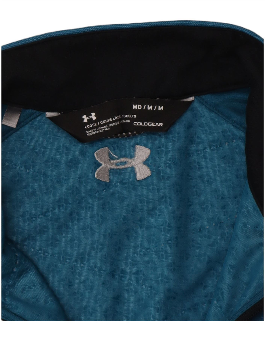 Under Armour Masculino Cold Gear Loose Fit Top Manga Longa Médio Azul