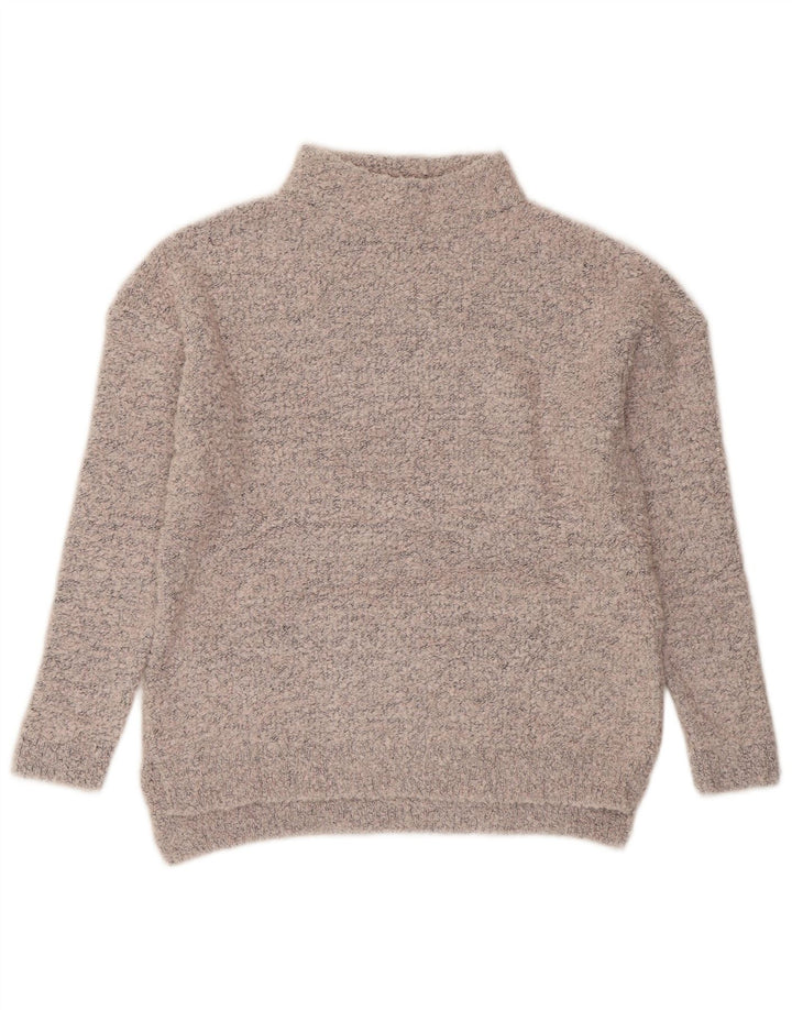 MARKS & SPENCER Suéter feminino com gola tartaruga Reino Unido 10 pequeno cinza
