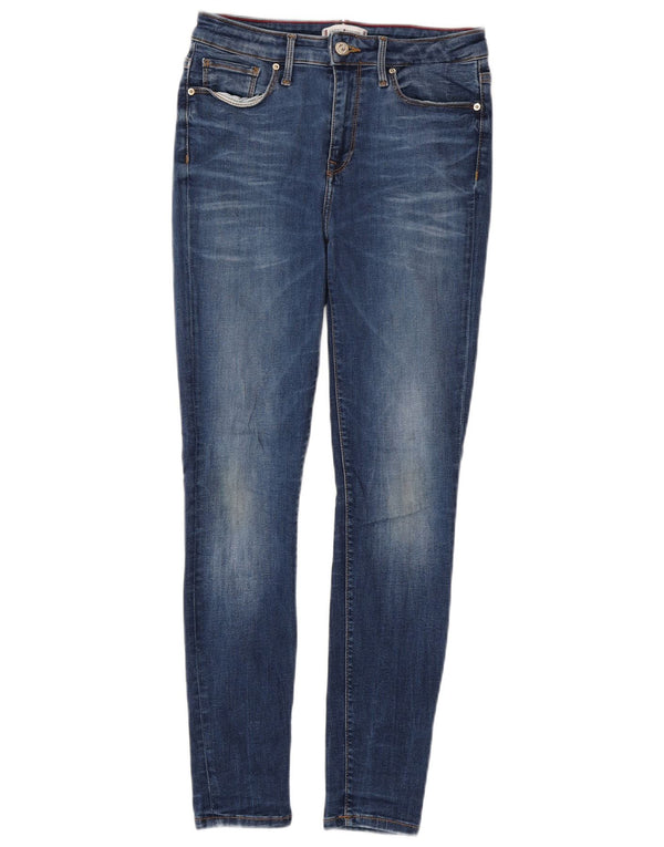 Tommy Hilfiger Feminino Como Skinny Jeans W27 L28 Azul Algodão