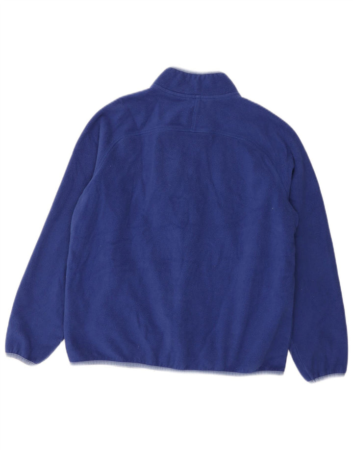 Jaqueta de lã feminina Marks & Spencer Reino Unido 16 grande poliéster azul