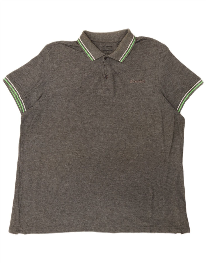 Camisa polo masculina Lotto 2XL algodão cinza