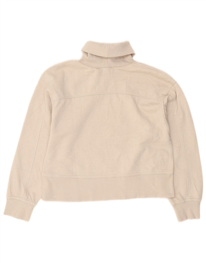 Zara Womens Crop Sweatshirt Jumper Reino Unido 10 Pequeno Branco