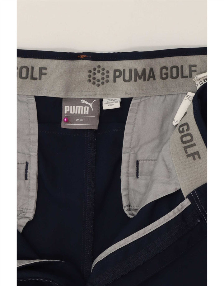 Calça masculina Puma Golf Joggers Chino W36 L30 Azul Marinho Poliéster