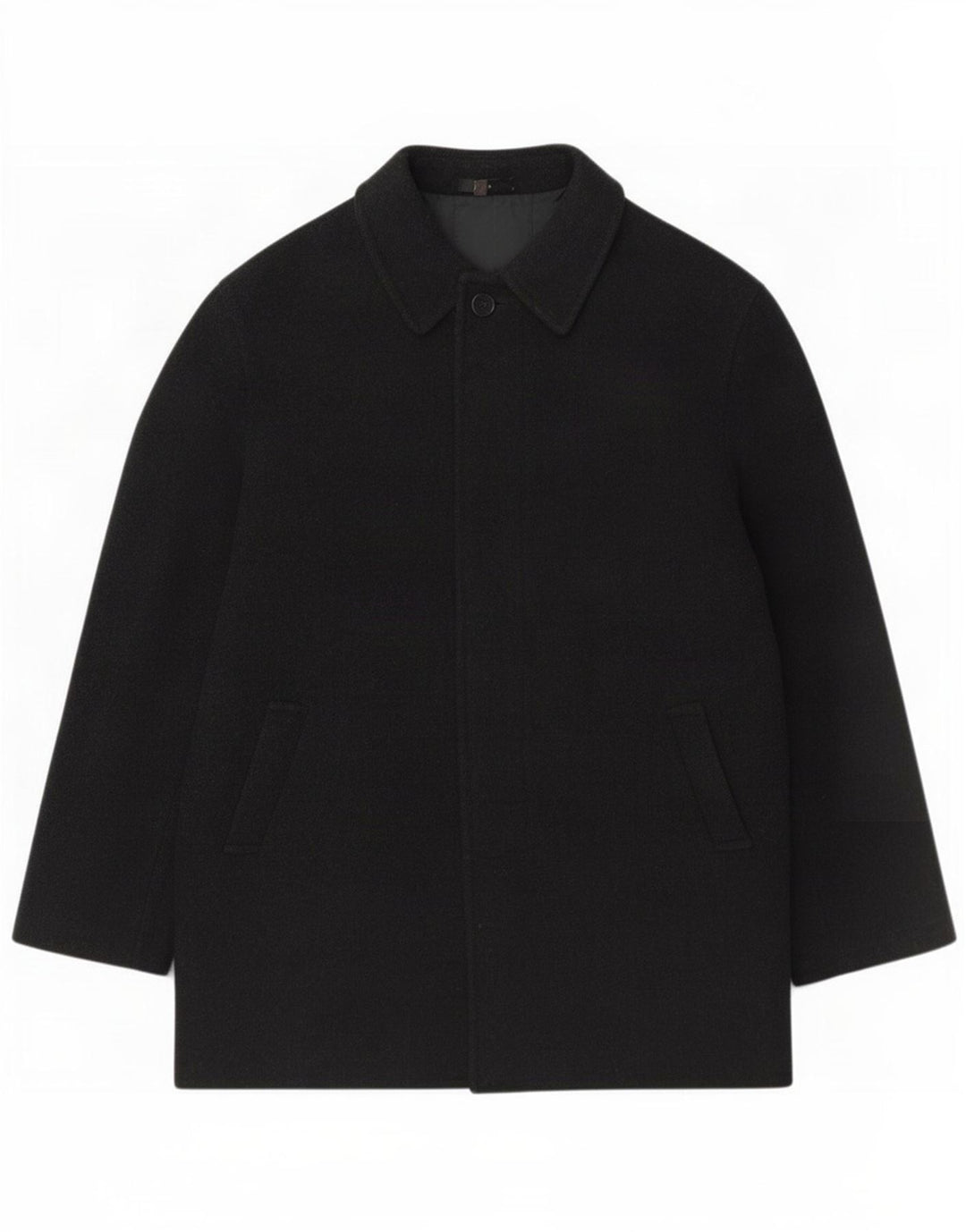 Sobretudo masculino Zara UK 42 XL lã preta