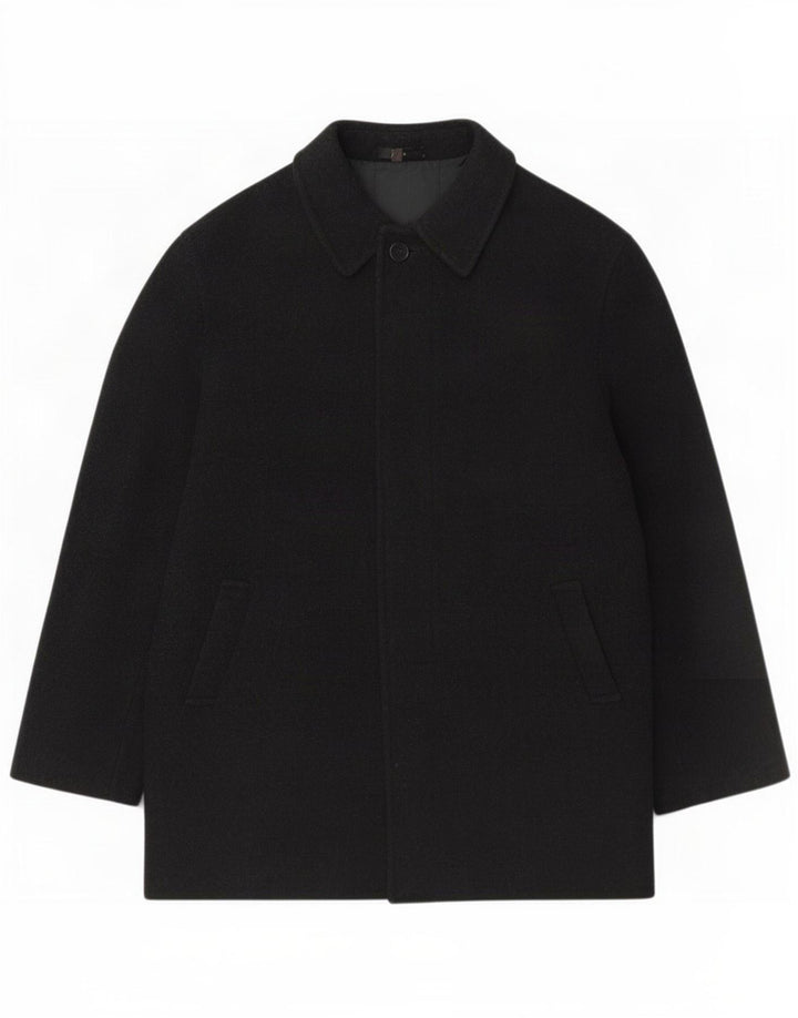 Sobretudo masculino Zara UK 42 XL lã preta