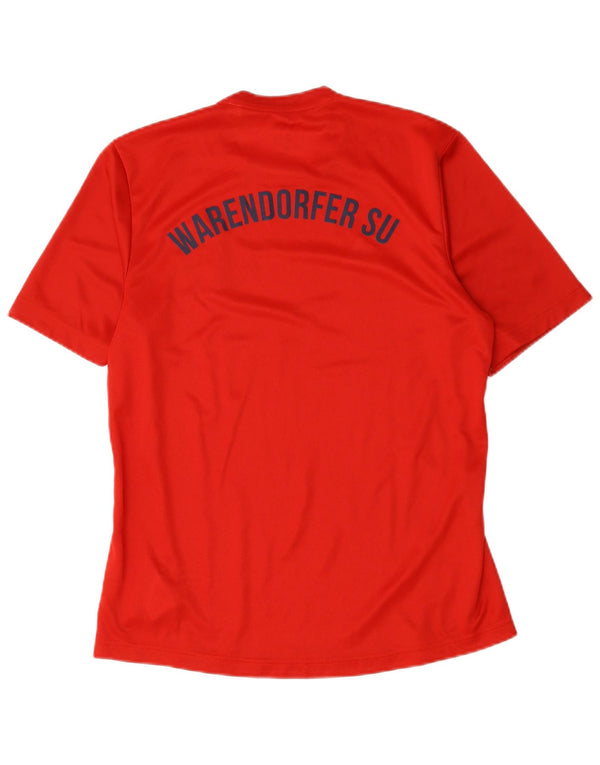 Adidas Mens Warendorfer Sportuninon Camiseta gráfica Top Médio Vermelho