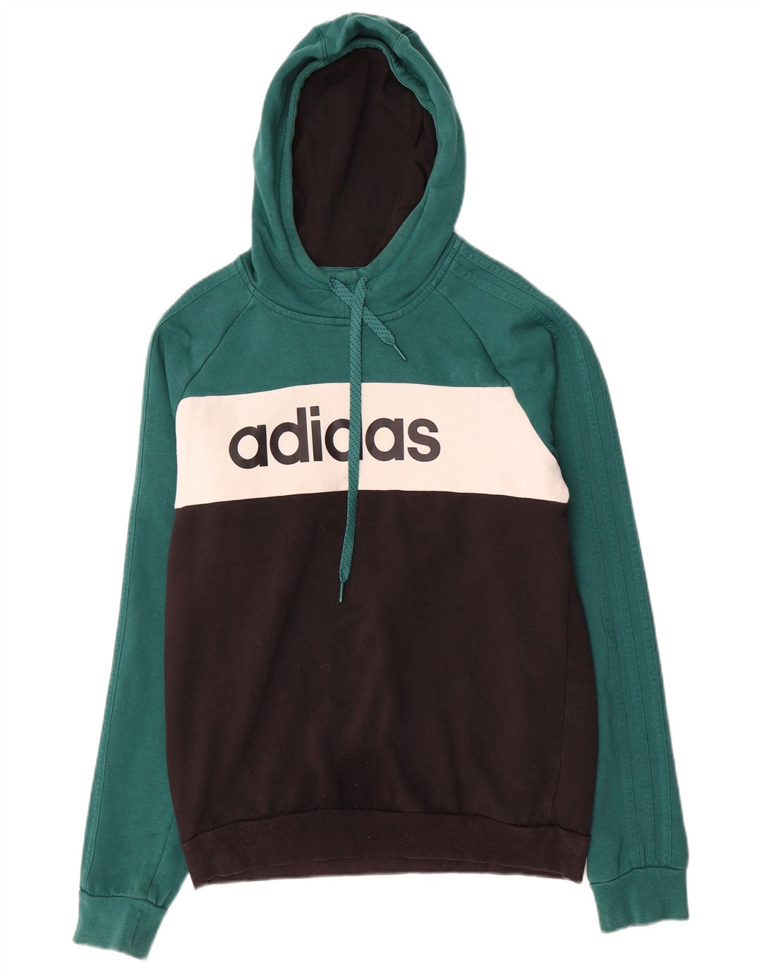 Adidas masculino gráfico moletom com capuz médio multicolorido colorblock