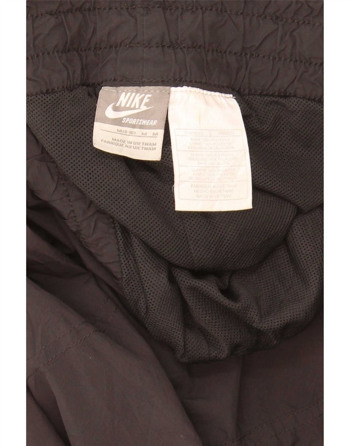 Calça de treino feminina Nike US 8/10 médio preto colorblock poliéster