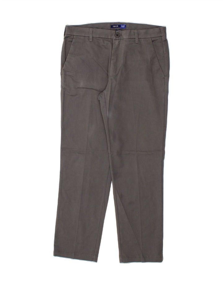 IZOD Mens Straight Chino Trousers W32 L30 Grey Cotton Vintage Izod and Second-Hand Izod from Messina Hembry 