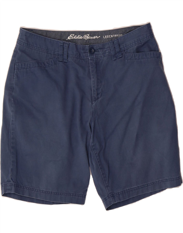 EDDIE BAUER Womens Chino Shorts US 12 Large W34  Blue Cotton Vintage Eddie Bauer and Second-Hand Eddie Bauer from Messina Hembry 
