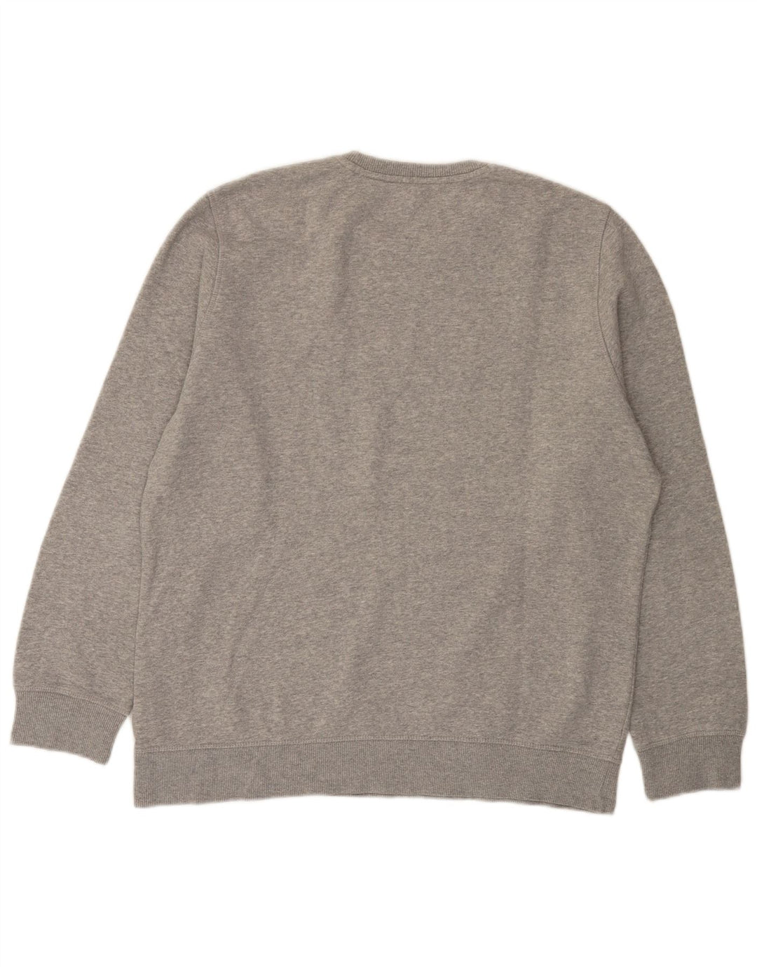 Reebok moletom masculino jumper grande algodão manchado cinza