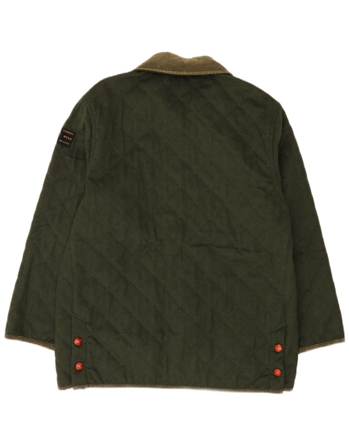 Jaqueta masculina acolchoada St. Germain IT 52 XL cáqui colorblock lã