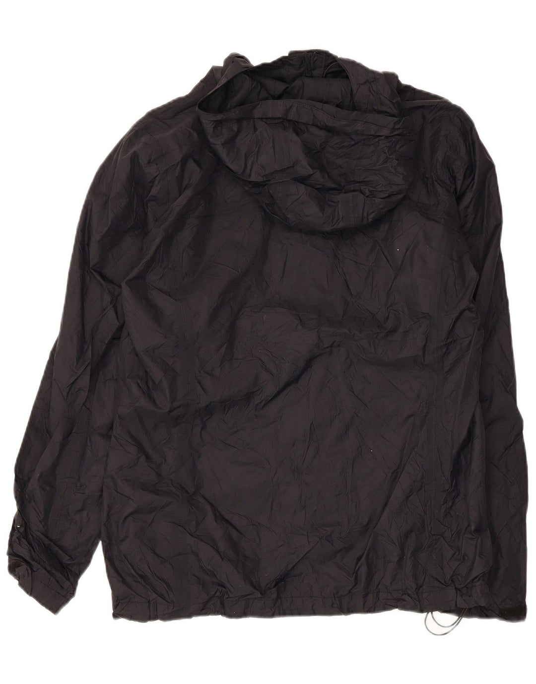 Jaqueta de chuva feminina com capuz Columbia UK 16 grande nylon preto
