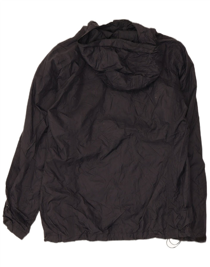 Jaqueta de chuva feminina com capuz Columbia UK 16 grande nylon preto
