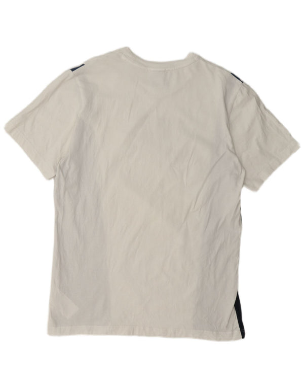Camiseta gráfica masculina Nike grande algodão colorblock branco