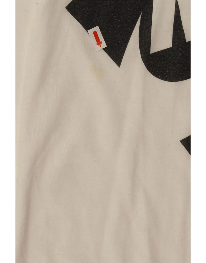 Camiseta Nike Feminina Oversized Graphic Top UK 6 XS Poliéster Branco